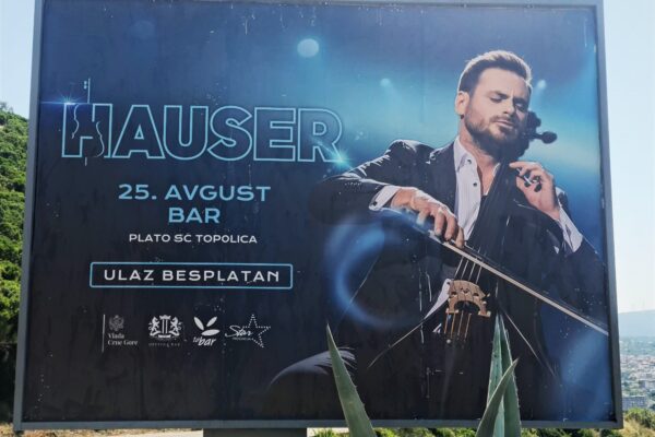 Tourist organization Bar, Stjepan Hauser, Bar city, city of Bar, concert Hauser, Bar concerts, Montenegro concerts, 2Chellos, Luka Šulić, Topolica Sports Hall Turistička organizacija Bar, Stjepan Hauser, grad Bar, grad Bar, koncert Hauser, Barski koncerti, Crna Gora koncerti, 2Chellos, Luka Šulić, Sportska dvorana Topolica