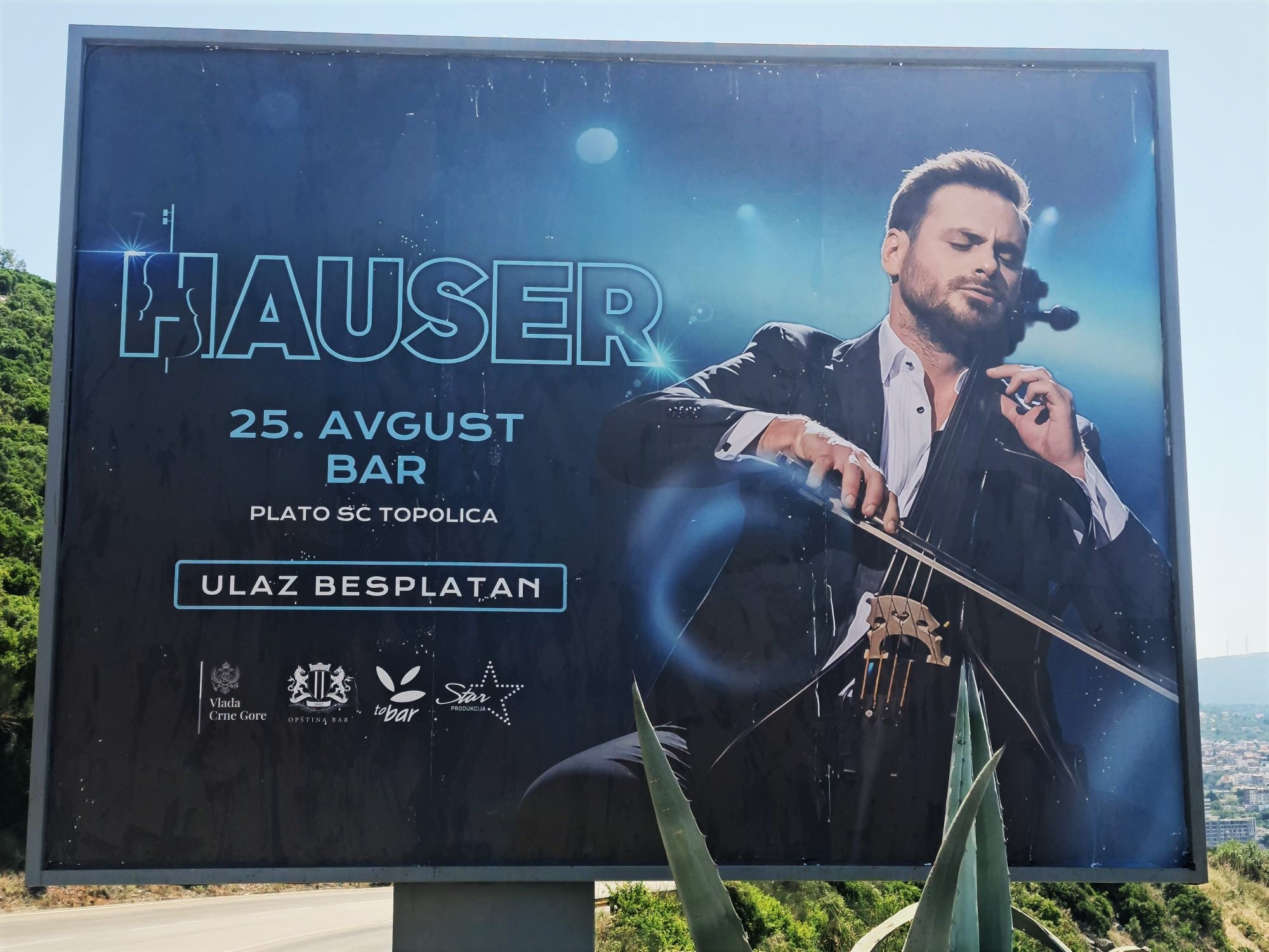 Tourist organization Bar, Stjepan Hauser, Bar city, city of Bar, concert Hauser, Bar concerts, Montenegro concerts, 2Chellos, Luka Šulić, Topolica Sports Hall Turistička organizacija Bar, Stjepan Hauser, grad Bar, grad Bar, koncert Hauser, Barski koncerti, Crna Gora koncerti, 2Chellos, Luka Šulić, Sportska dvorana Topolica