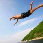  Summer in Gacko, jumps from the stone dam, jumps from dam Klinje Lake, Klinje Lake, Klinje Lake dam, Gatačko polje, Mušnica river, Yugoslavia, first dam in former Yugoslavia, Gacko, Ljeto u Gacku, skokovi sa kamene brane, skokovi sa brane Jezero Klinje, jezero Klinje, brana jezera Klinje, Gatačko polje, rijeka Mušnica, Jugoslavija, prva brana u bivšoj Jugoslaviji, Gacko,