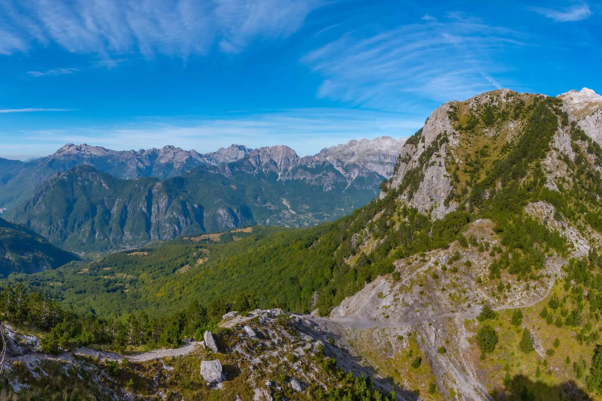 Albanske Alpe, Prokletije, dolina Theth, dolina Valbone, rijeka Valbona, Albanian Alps, Prokletije, Theth Valley, Valbona Valley, Valbona River, flija,