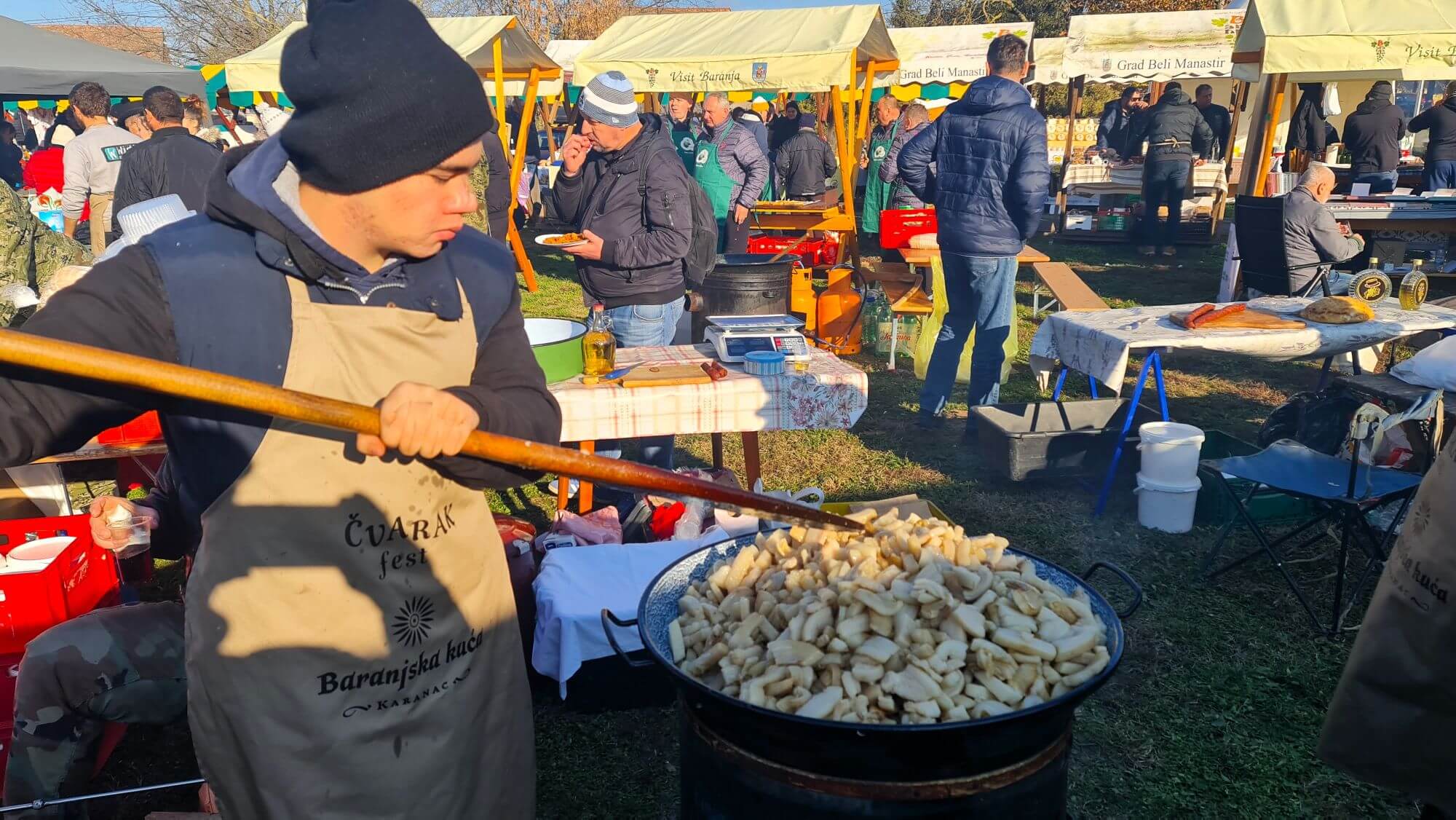 Baranja, Čvarakfest, Croatia, Karanac, Baranja truffles, Tourist Board of Baranja, cracklings, Vladimir Škrobo-Bajo, Baranja, Čvarakfest, Hrvatska, Karanac, Baranjski tartufi, Turistička zajednica Baranje, čvarci, Vladimir Škrobo-Bajo, Zimski vašar