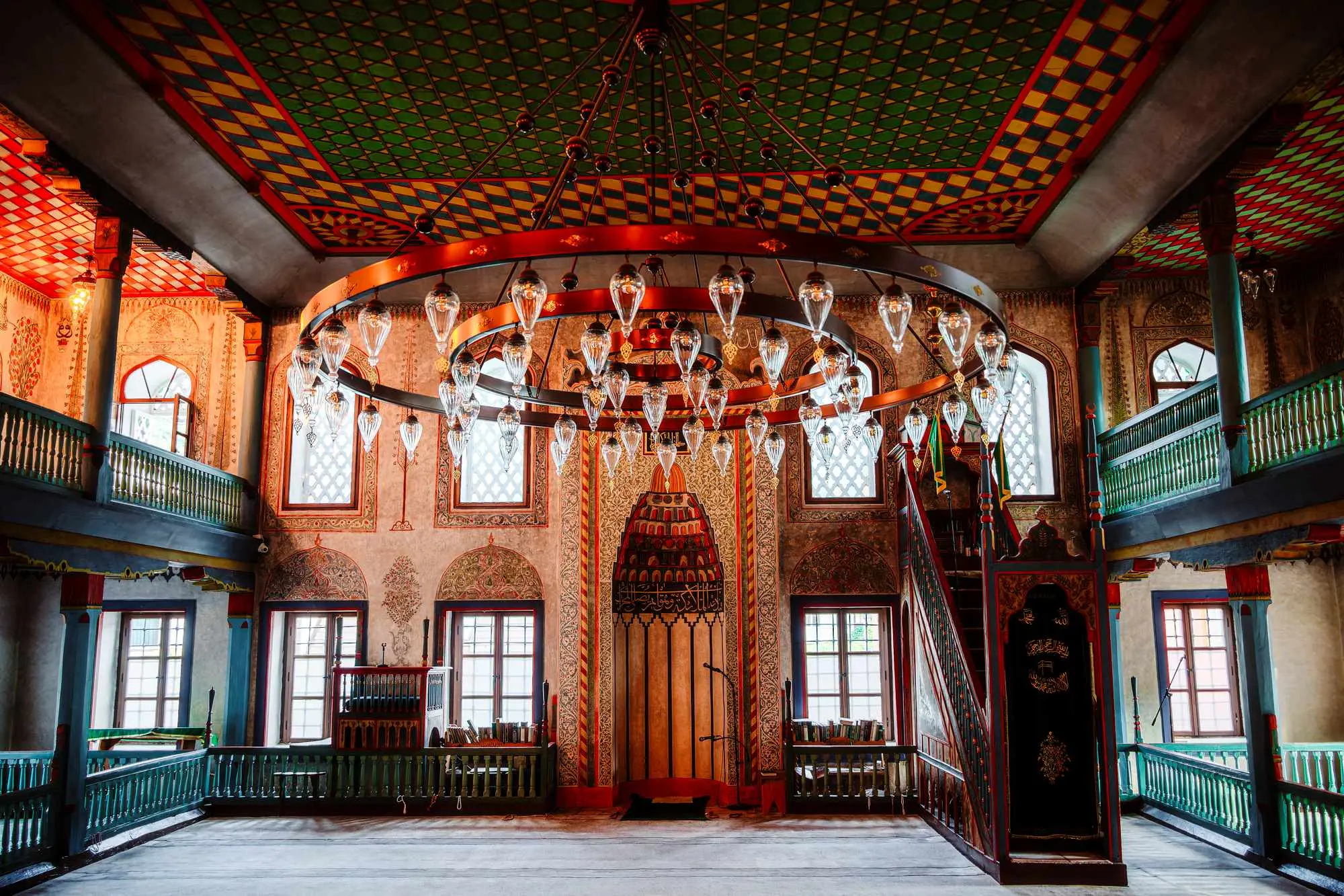Travnik, rijeka Lašva,Bosna i Hercegovina, Šarena džamija, Sulejmanija, džamije u bosniTravnik, Lašva river, Bosnia and Herzegovina, the colorful mosque, Sulejmanija,mosques in Bosnia