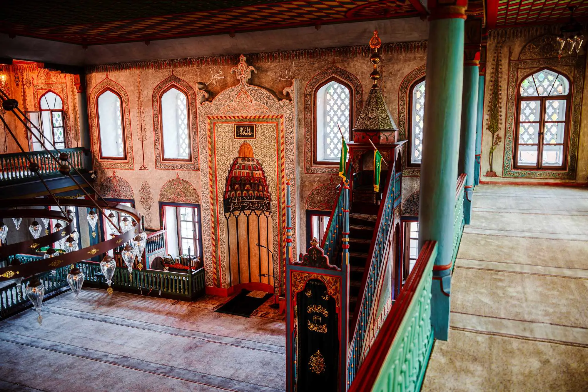 Travnik, rijeka Lašva,Bosna i Hercegovina, Šarena džamija, Sulejmanija, džamije u bosniTravnik, Lašva river, Bosnia and Herzegovina, the colorful mosque, Sulejmanija,mosques in Bosnia